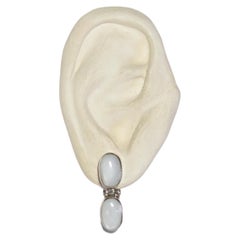Used Mother of Pearl Hinge Earrings