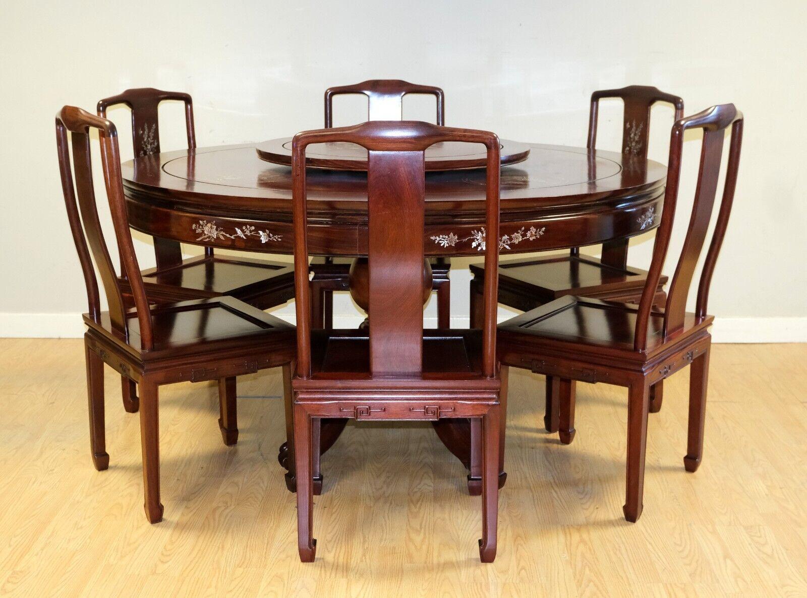 mother of pearl dining table set