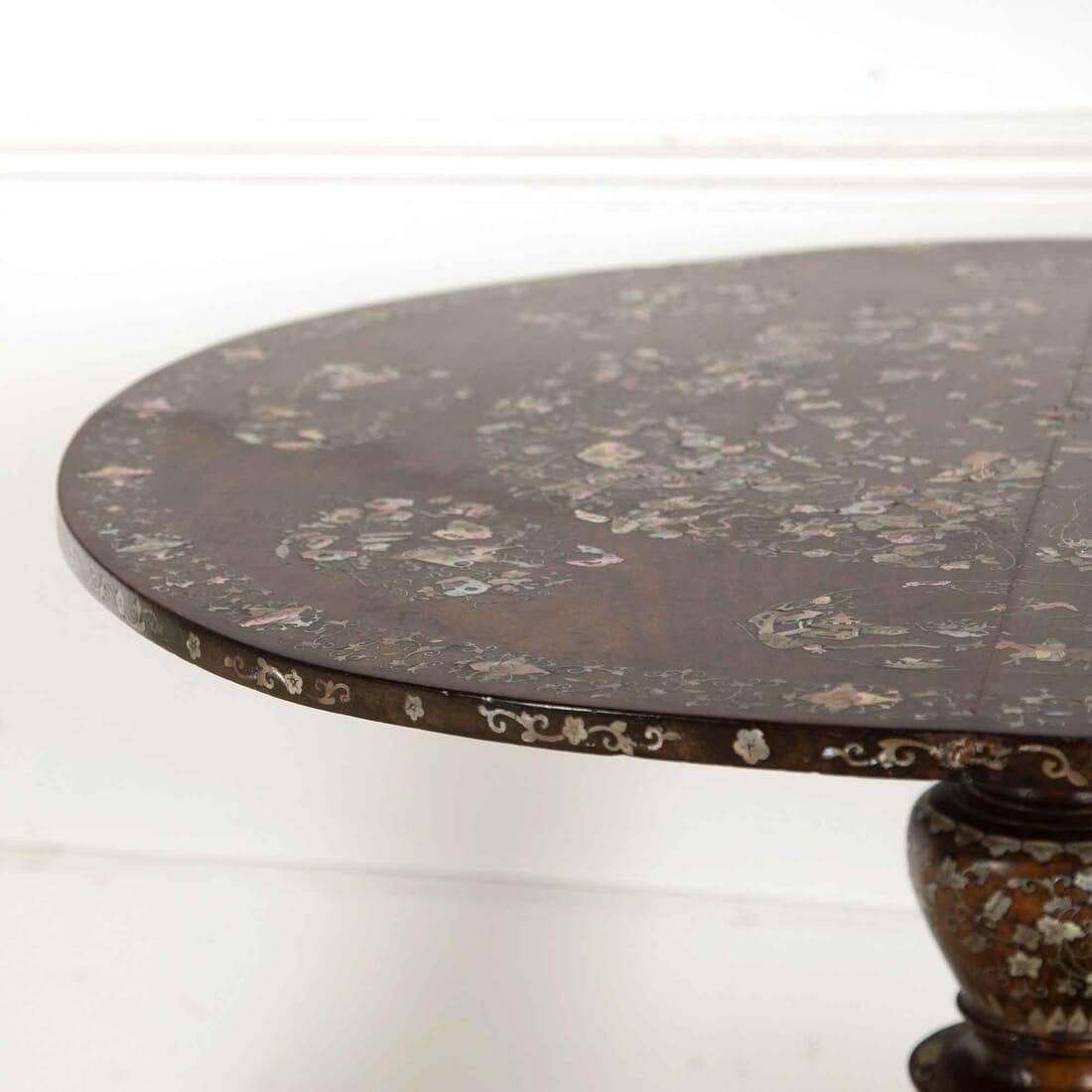 Mother of Pearl Inlaid Centre Table In Good Condition In Gloucestershire, GB