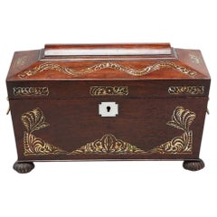 Mother of Pearl Inlaid William IV Tea Caddy