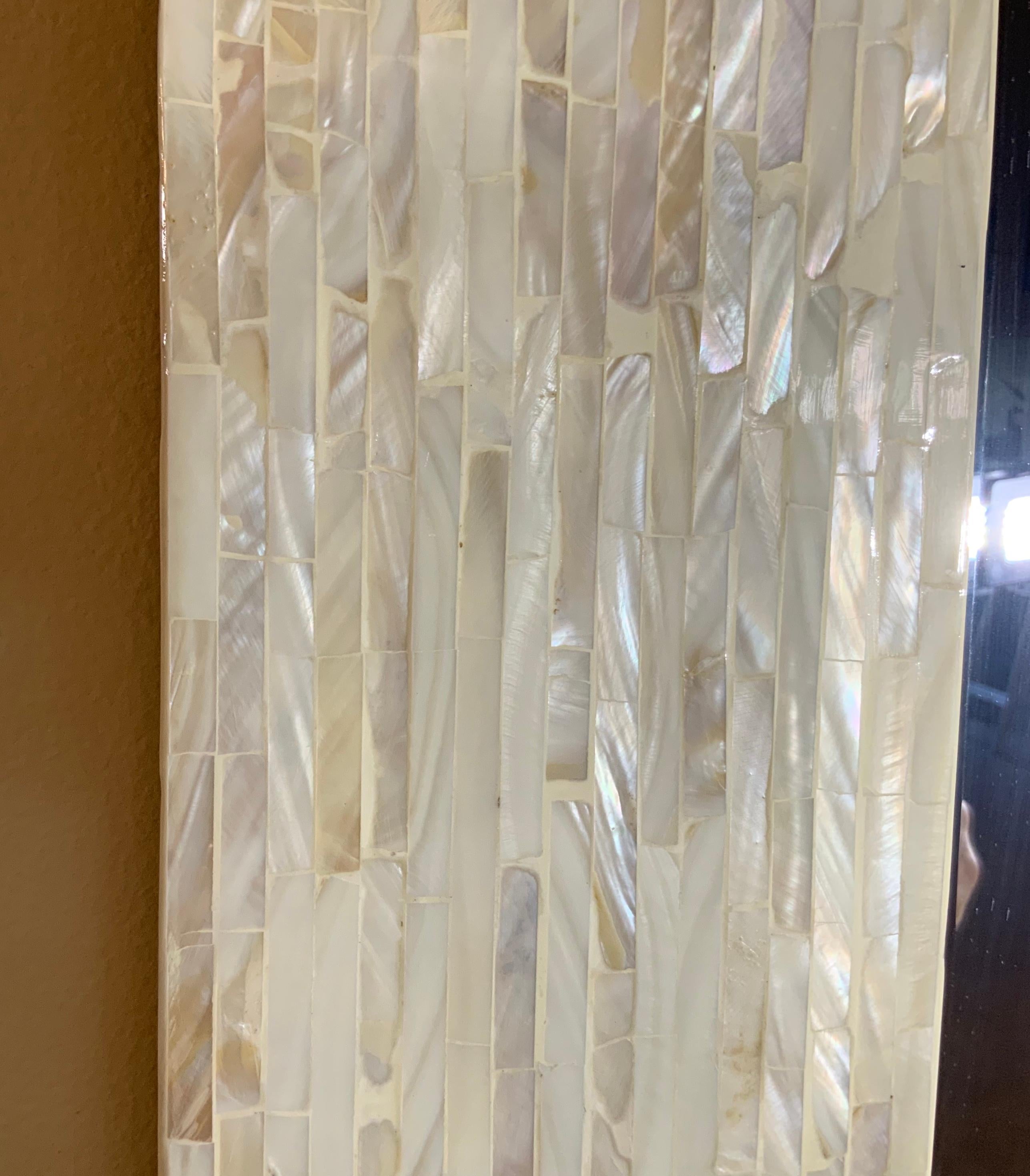 Mother of Pearl Inlay Mirror For Sale 1