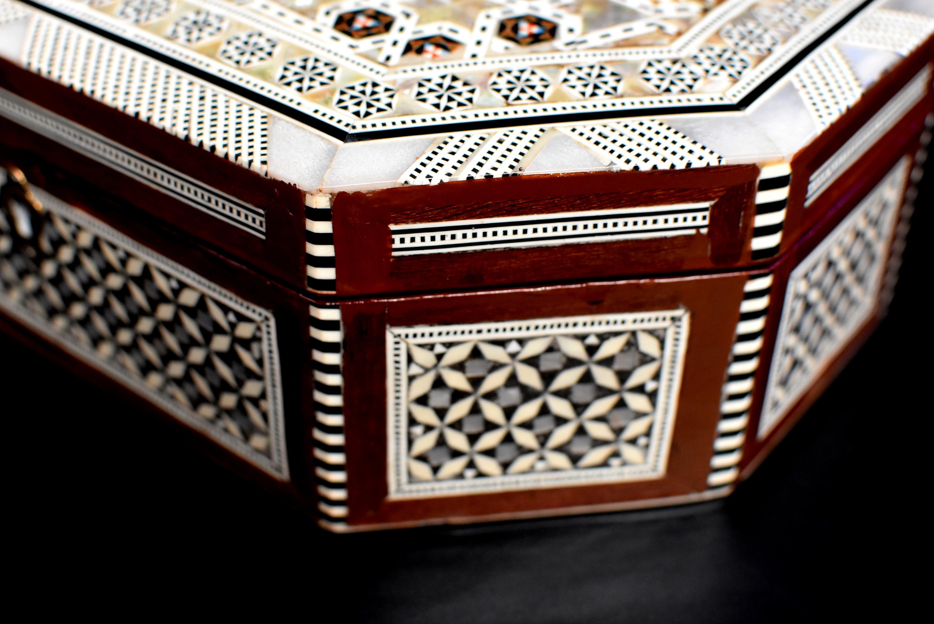 Mother of Pearl Jewelry Box Octagon Box 3