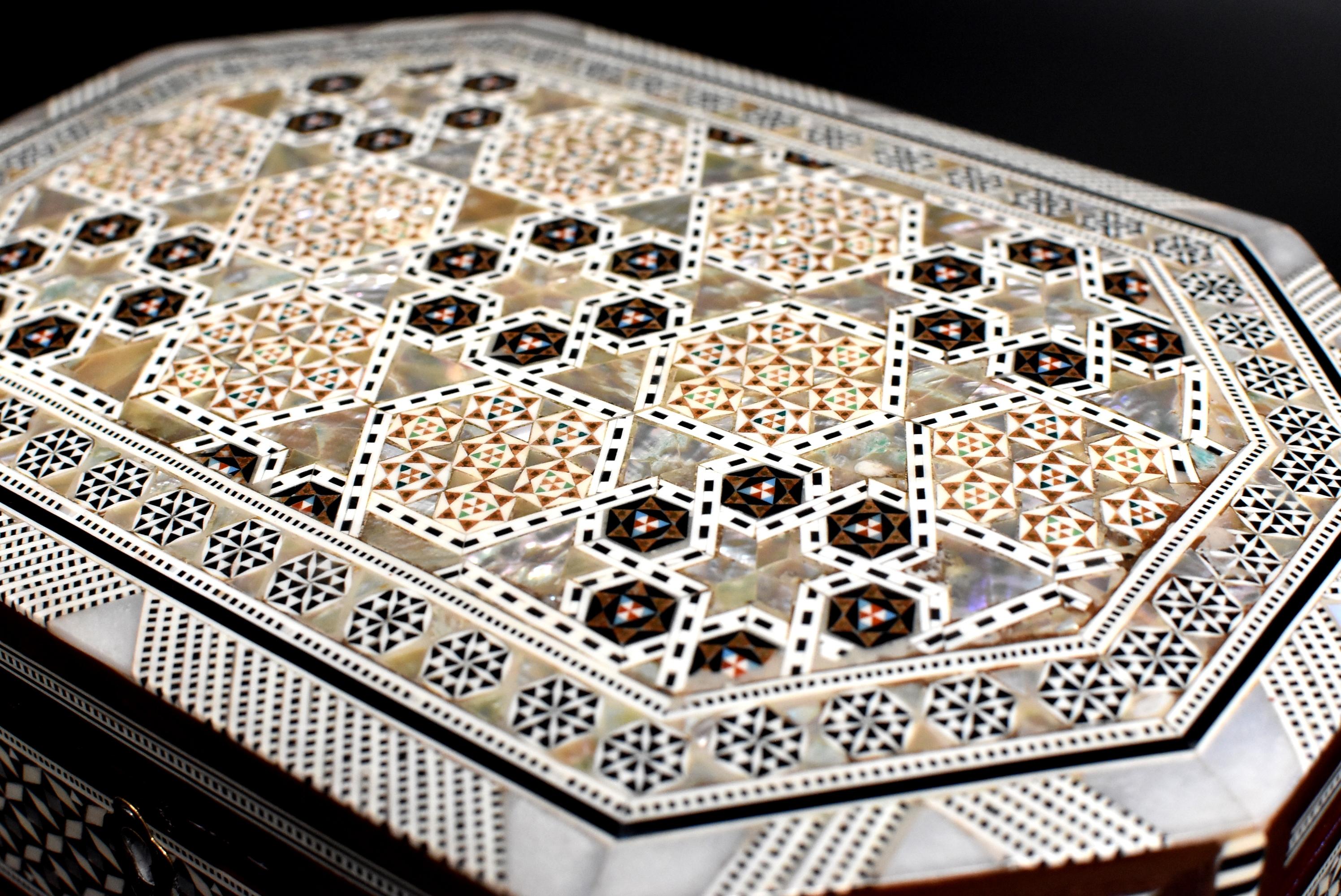 Mother of Pearl Jewelry Box Octagon Box 1