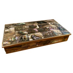 Mother-of-Pearl Mexican Silver Box
