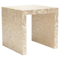 Mother of Pearl Oscar De La Renta Side Table
