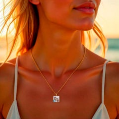 Mother of pearl Personalized Your Photo Necklace Pendant in 925 silver.