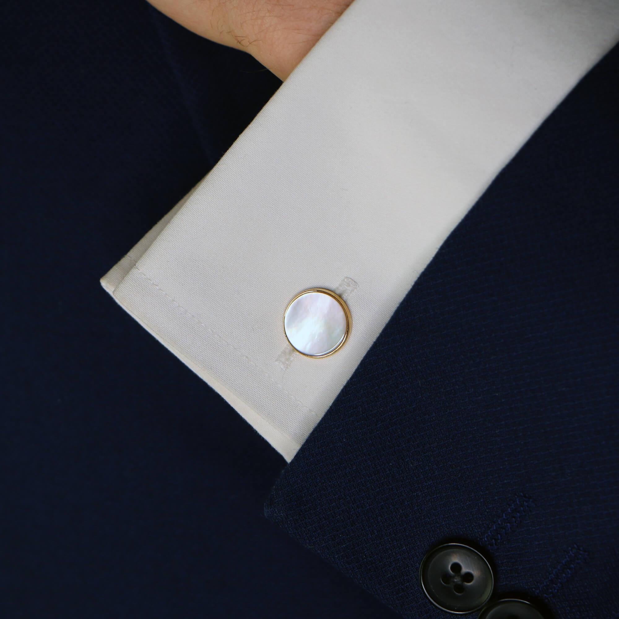 mother of pearl cufflinks
