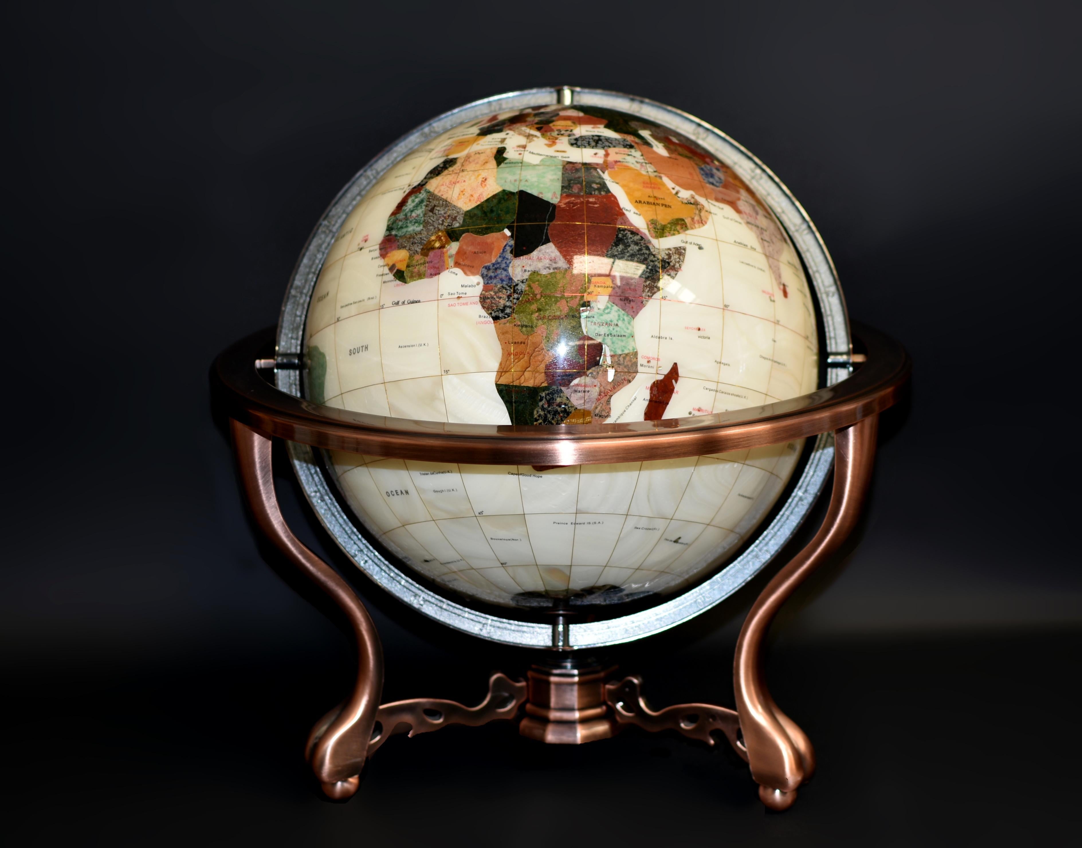 large gemstone globe uk
