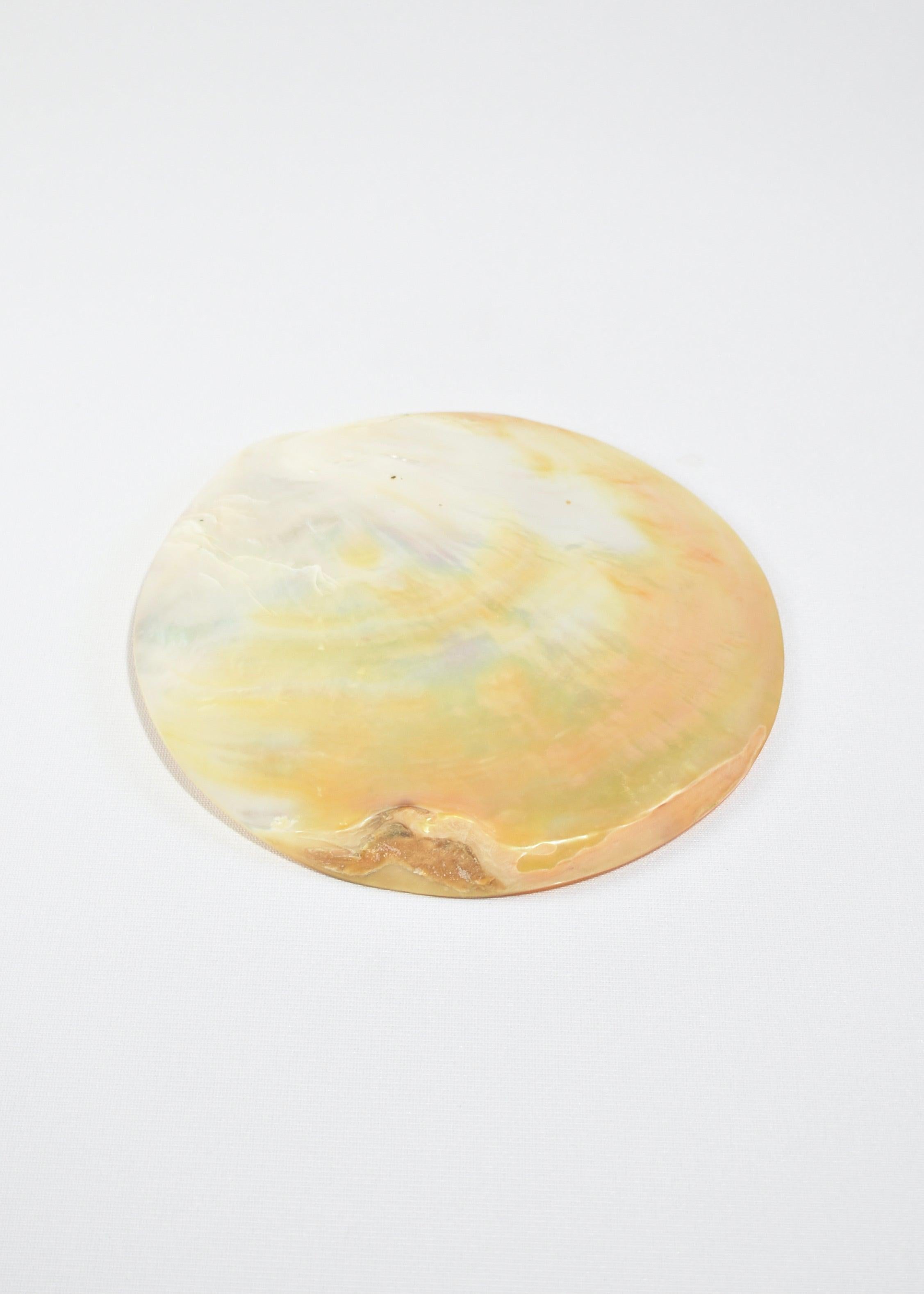 20th Century Mother of Pearl Shell Plate