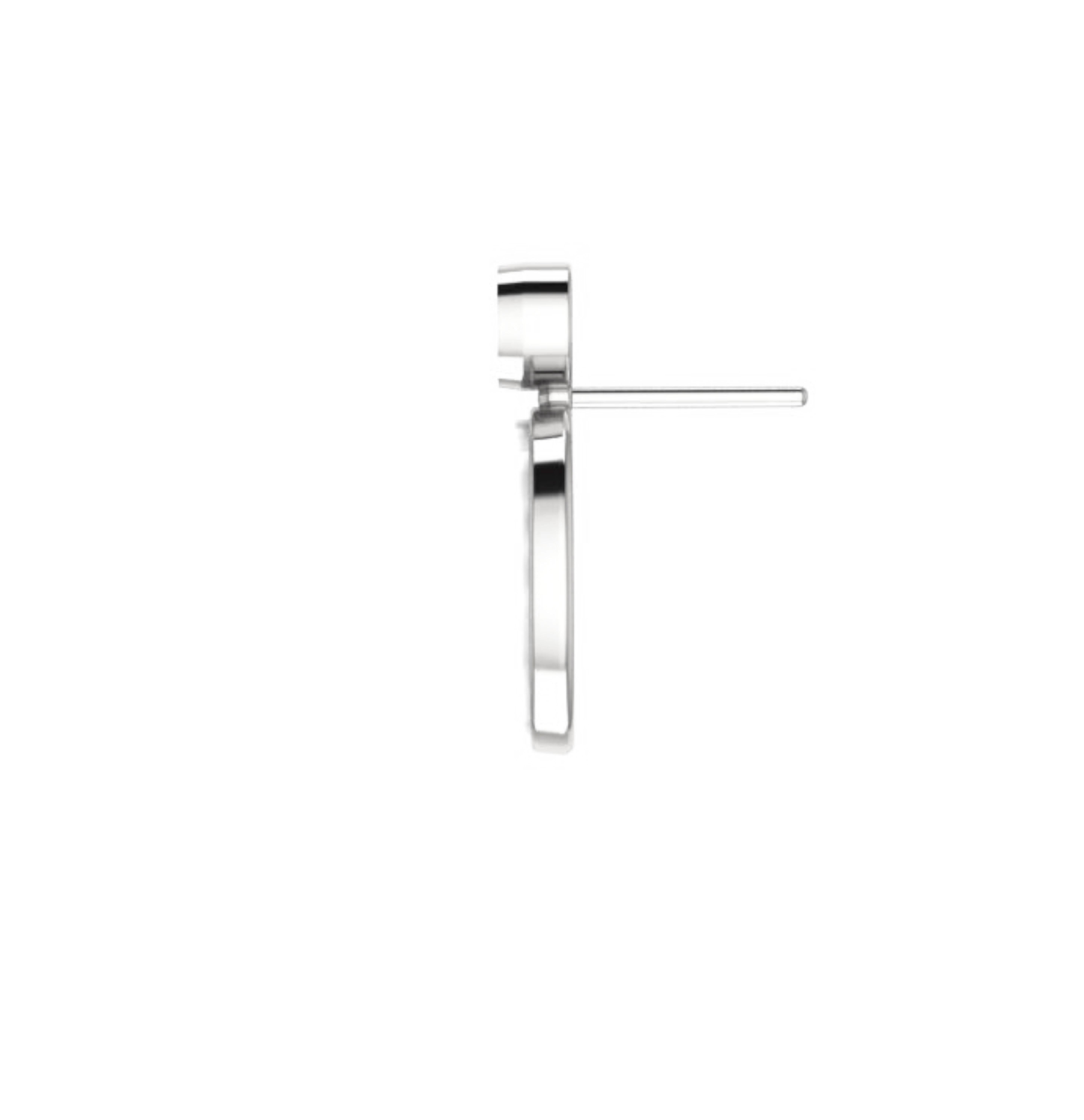 Perlmutt Muschel-Ohrstecker, Saphir  und Maiglöckchenbild. im Angebot 2