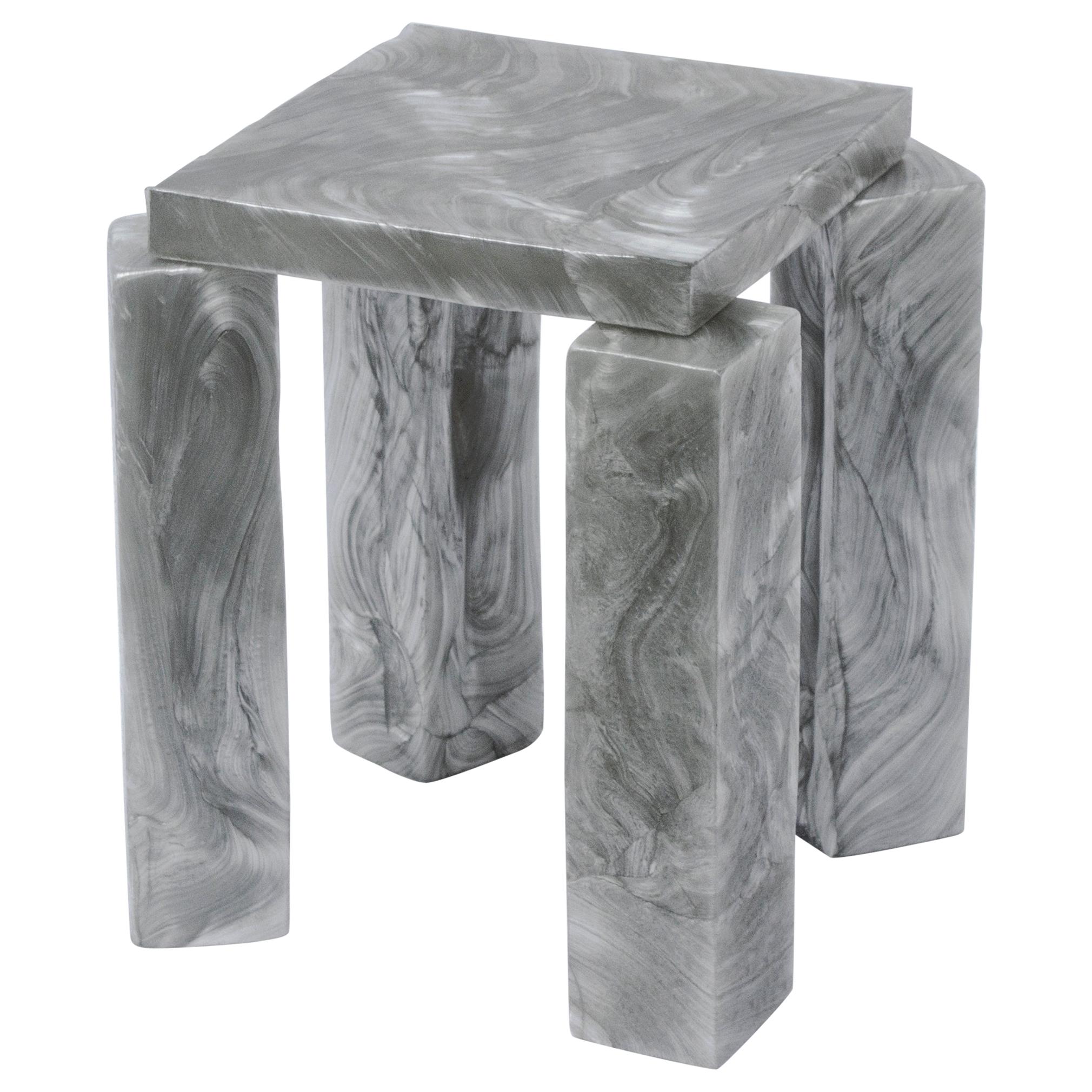 Mother of Pearl Side Table by Marten and Joost For Sale