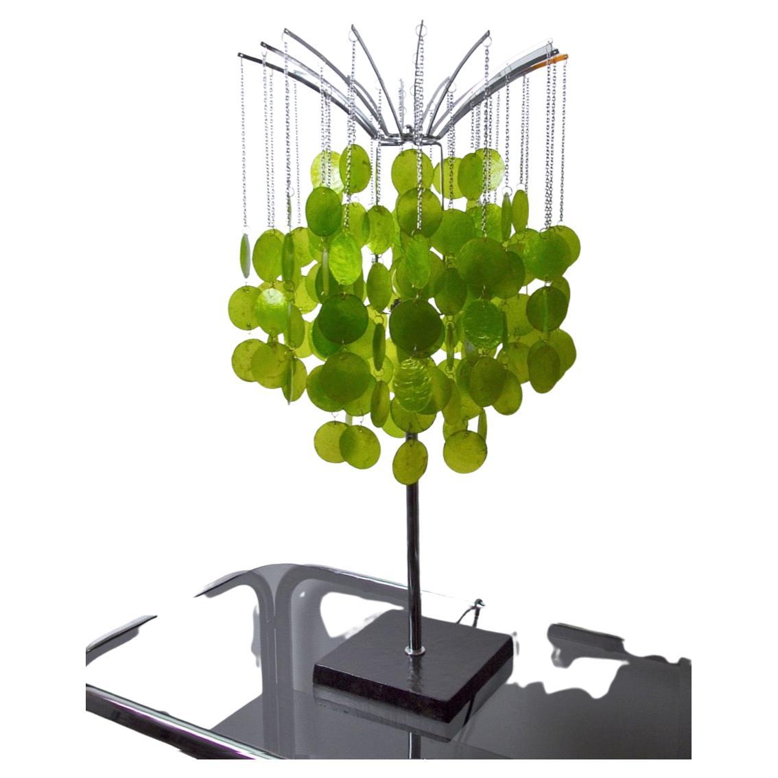 Mother-of-Pearl Table Lamp by Tarogo, Japan, 1980