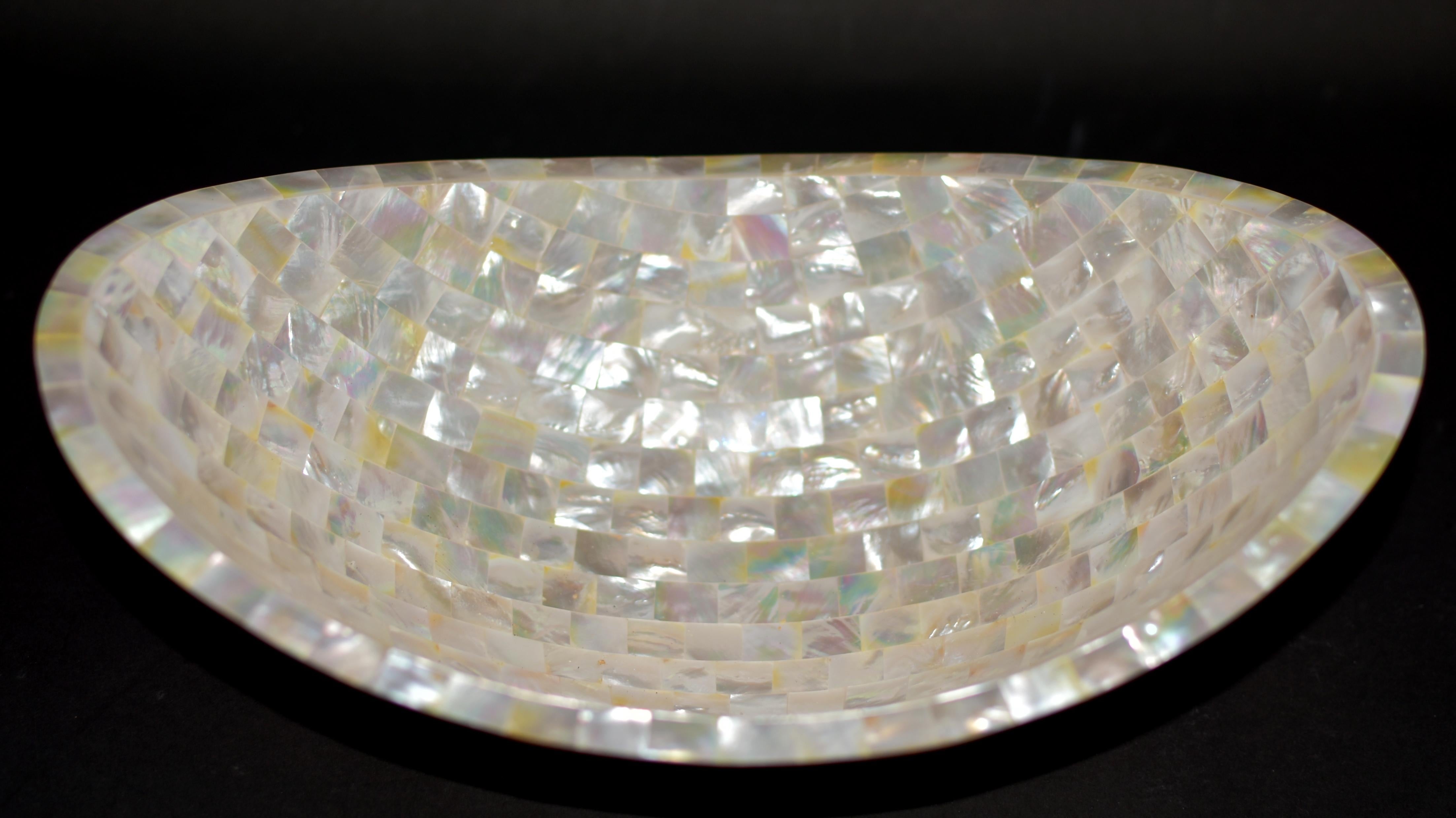 Chinese Mother of Pearl Treasure Bowl 12
