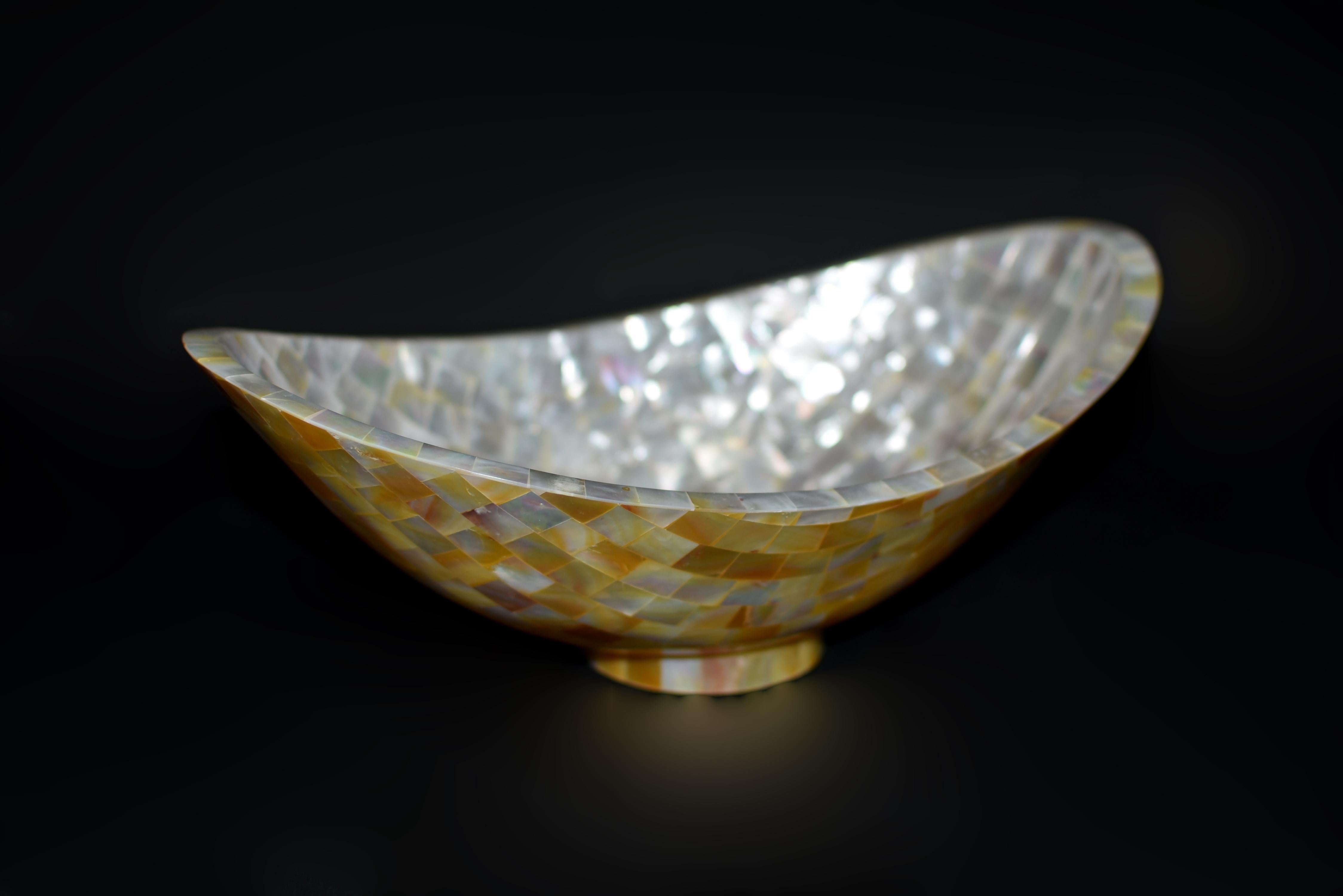 Contemporary Mother of Pearl Treasure Bowl 12