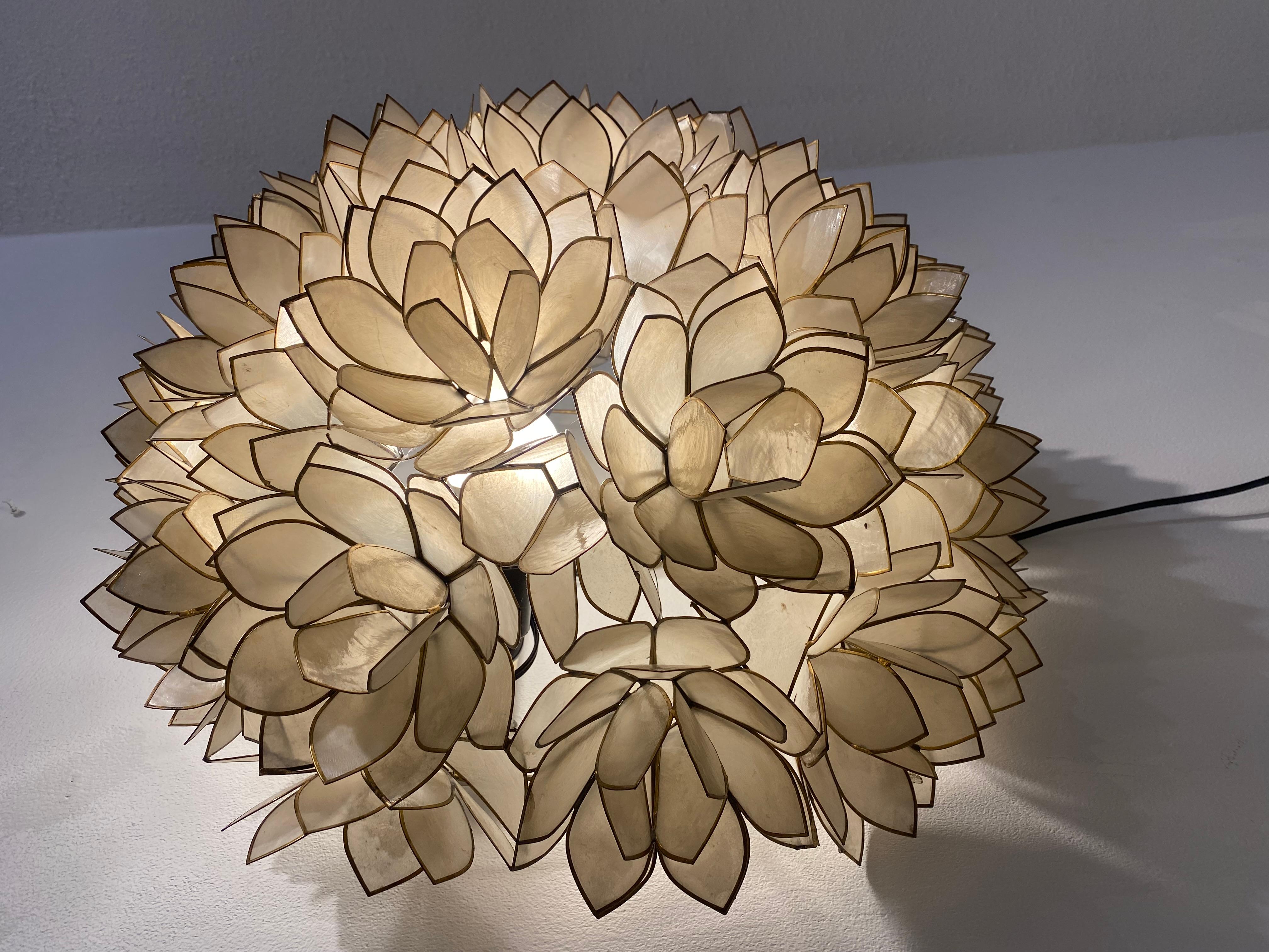 Belgian Mother of Pearl Wall Light or Ceiling Lamp