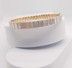 Mother of Pearl with Diamond Bangle set in 18K Gold Settings