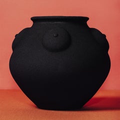 Mother of Vessel Black Sculptural Ceramic Vase By Rooms Studio