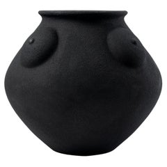 Mother of Vessel Black Sculptural Ceramic Vase By Rooms Studio