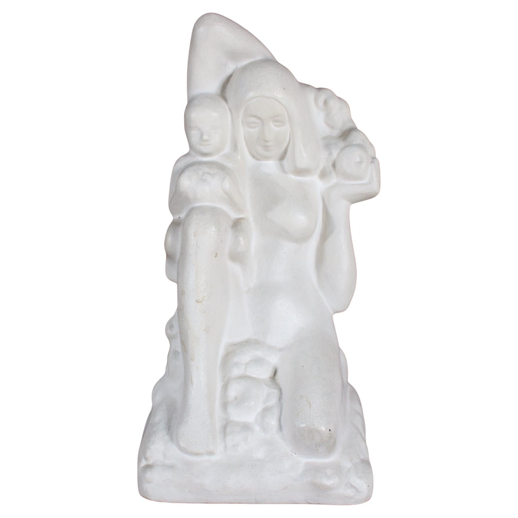 Scultura "Mother with Child" di Frans Werner per Goedewaagen, Paesi Bassi 1 in vendita