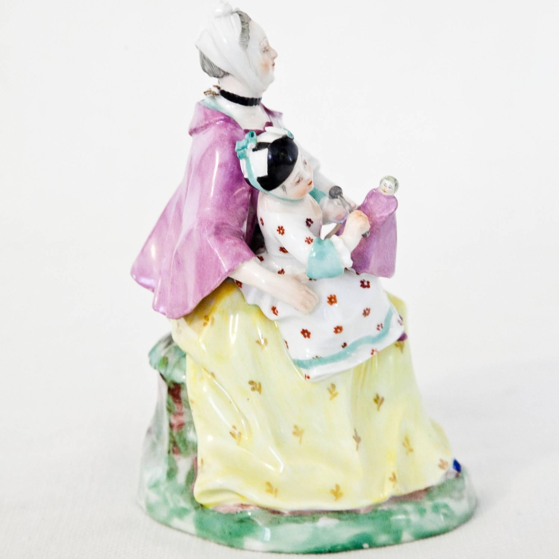 Mother with Child, Vienna, 18th Century In Excellent Condition In Greding, DE