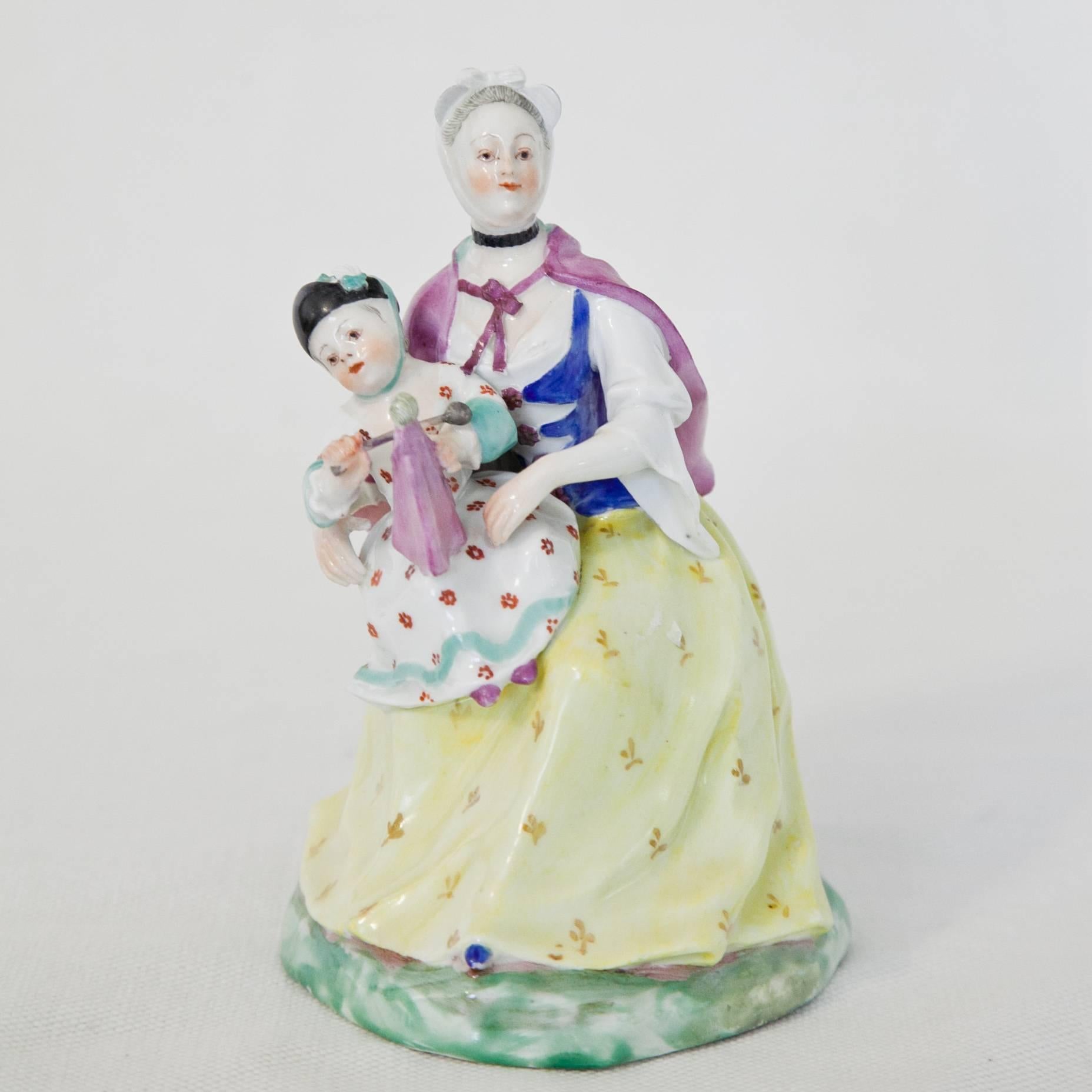 Porcelain Mother with Child, Vienna, 18th Century