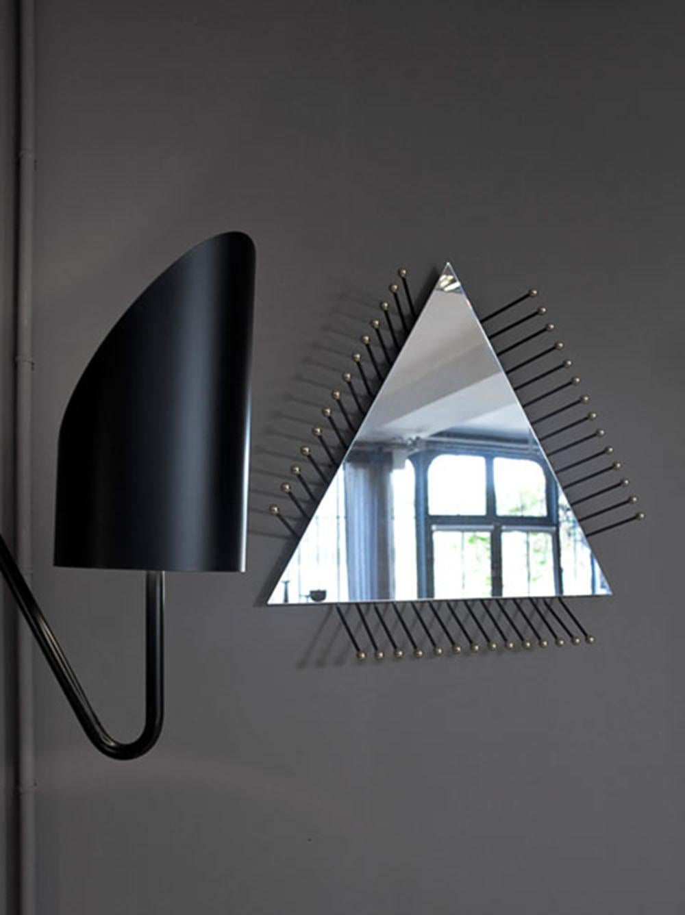 Modern Motherboard Triangle Mirror by David & Nicolas for Collection Particuliere For Sale