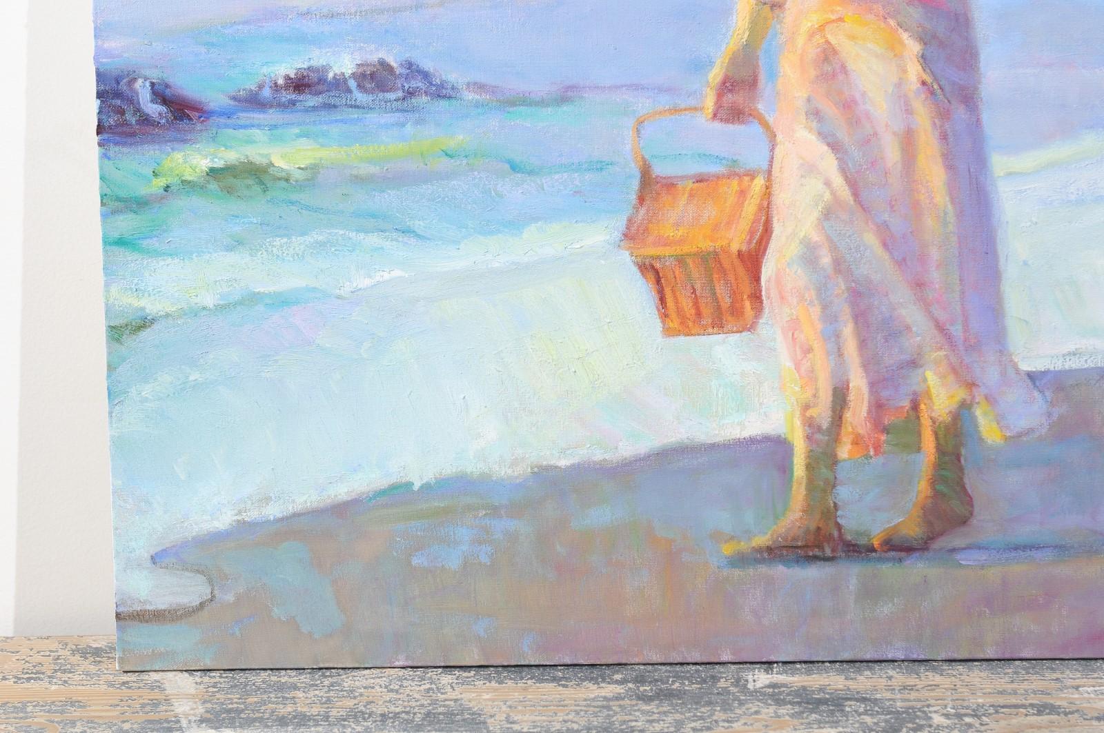 Mother's Joy by Don Hatfield, Original Contemporary American Beach Painting 3