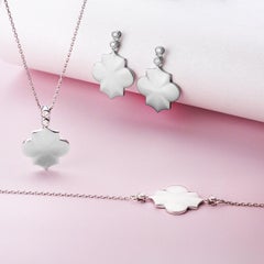 Motiv Weißgold Weißer Diamant-Anhänger Tropfenhalskette