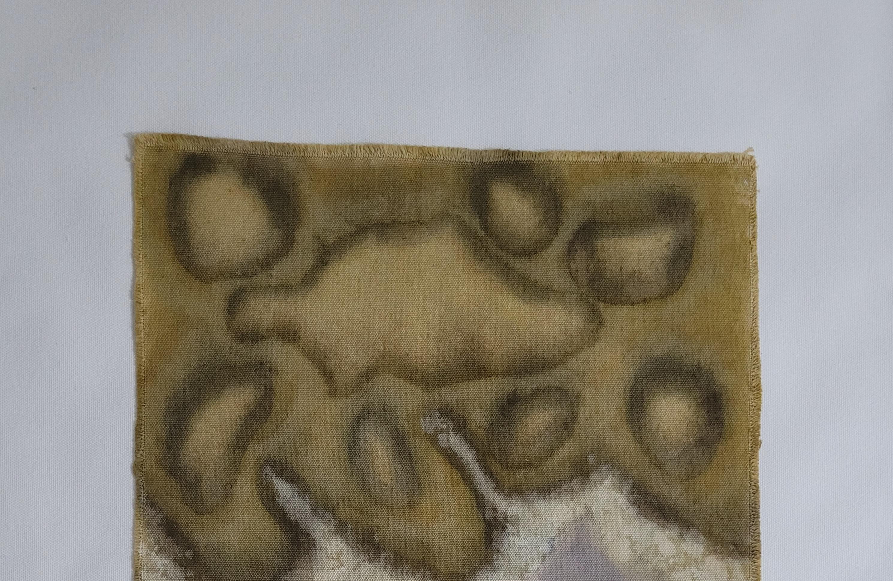 MOTION (19) – Plant-Dyed Botanical Art on Cotton Canvas (Moderne) im Angebot