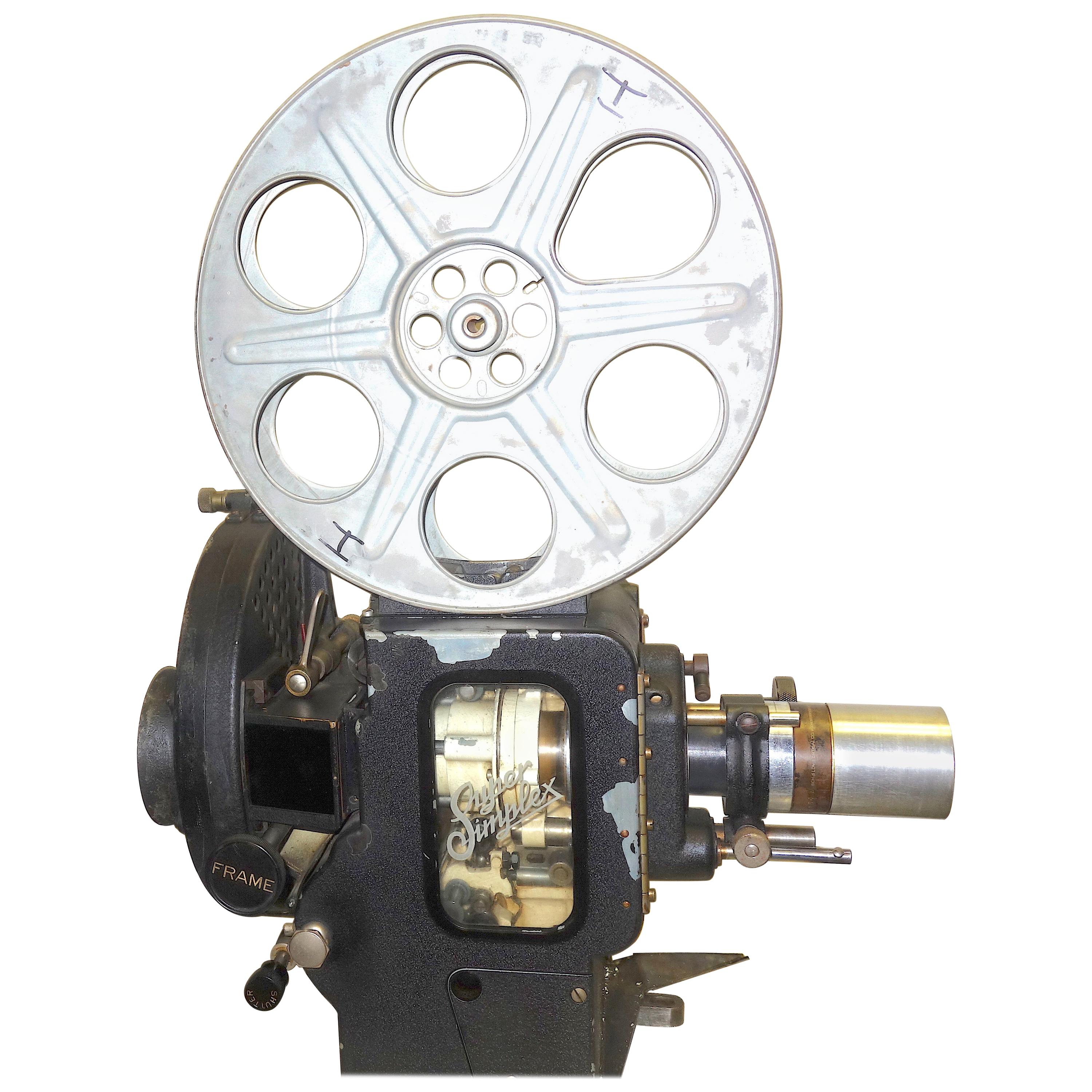 Motion Picture 35mm Theatre Projector 1922 Design, Complete Head Hollywood Relic For Sale