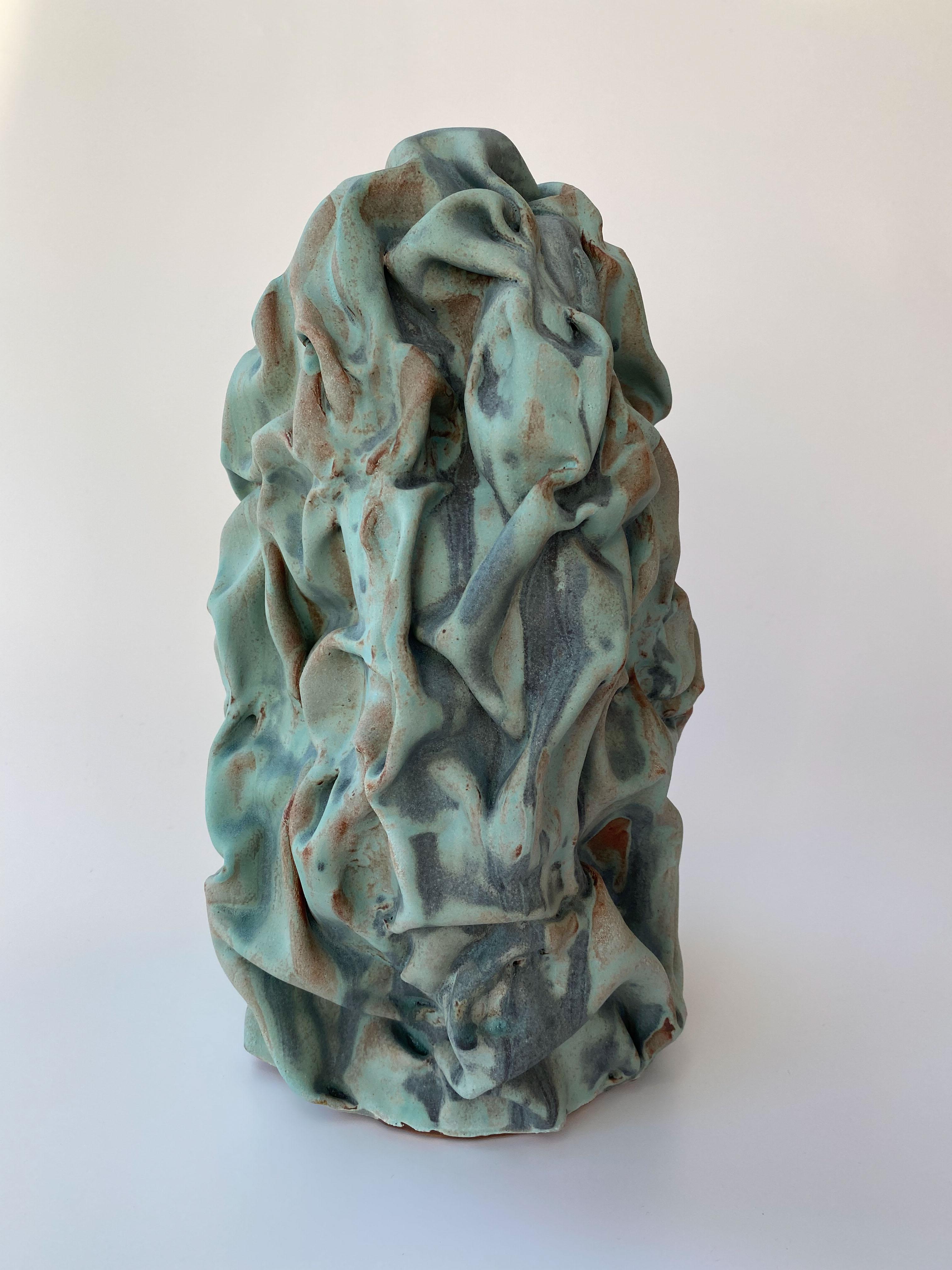 Motion sculpture III by Sophie Rogers
Dimensions: W 18 x H 35 cm.
Materials: ceramic, glaze
Other glaze colors available.

A play with the material Clay’s heard final conclusion, this is a warm and living sculpture that attracts to be touched.
