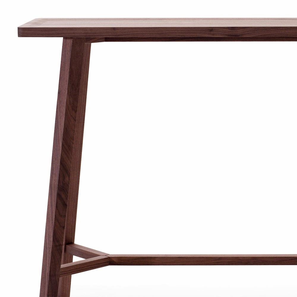 Contemporary Motion Walnut Console Table