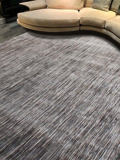 MOTLEY Hand Knotted Contemporary Rug in Rust, Grey & Mauve Colours by Hands