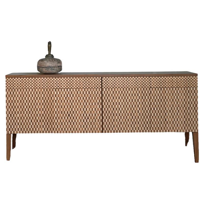 Motley Reclaimed Teak Dining Console For Sale