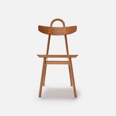 Moto Chair in White Oak by Medium Small