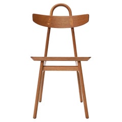 Moto Chair in White Oak by Medium Small