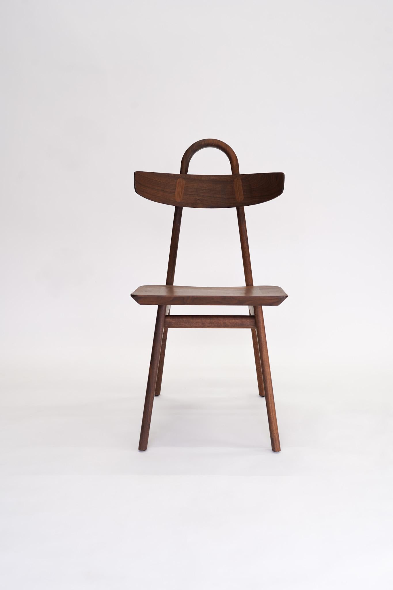 Contemporary Moto Chair - Walnut For Sale
