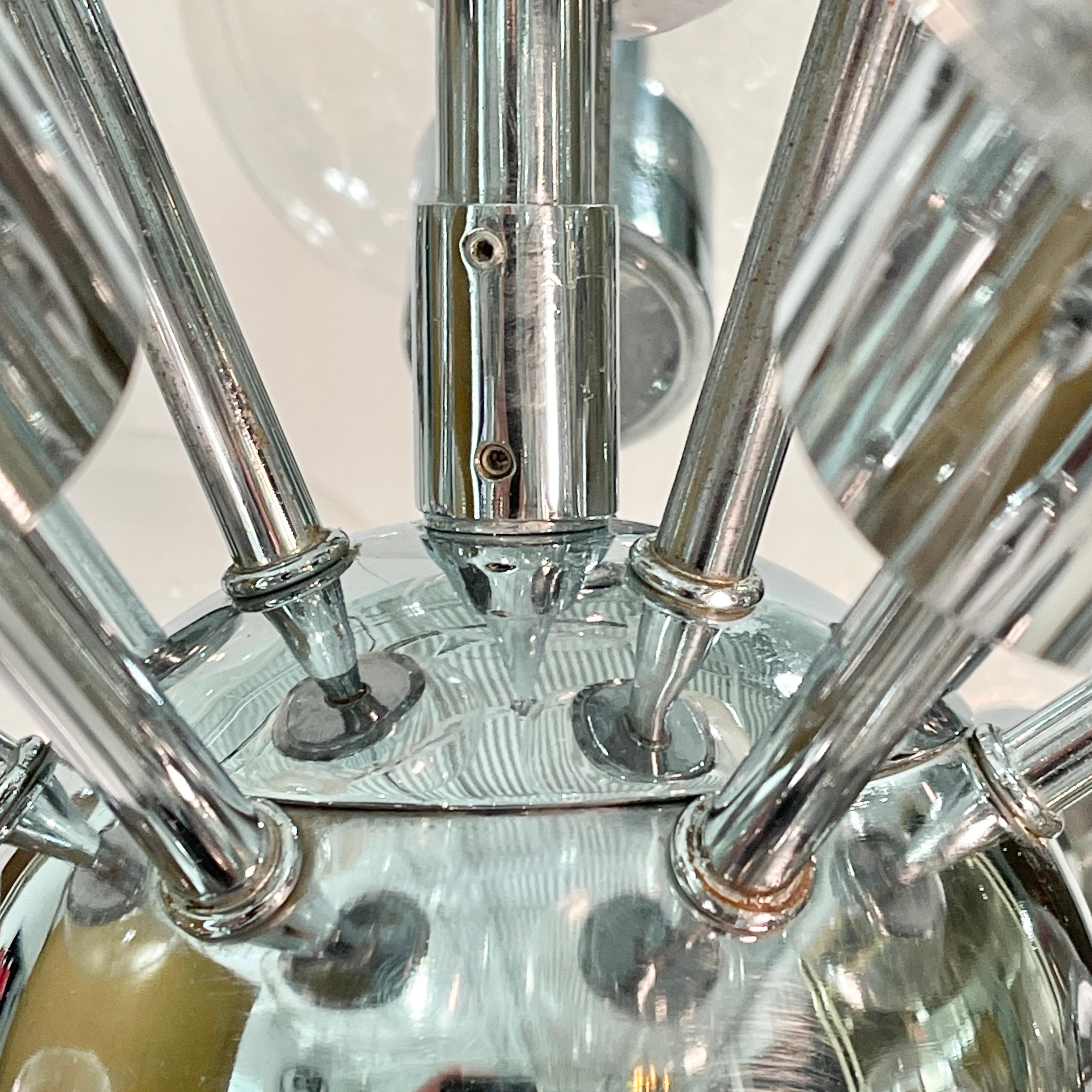 Motoko Ishii Chrome Sputnik per Lightolier in vendita 4