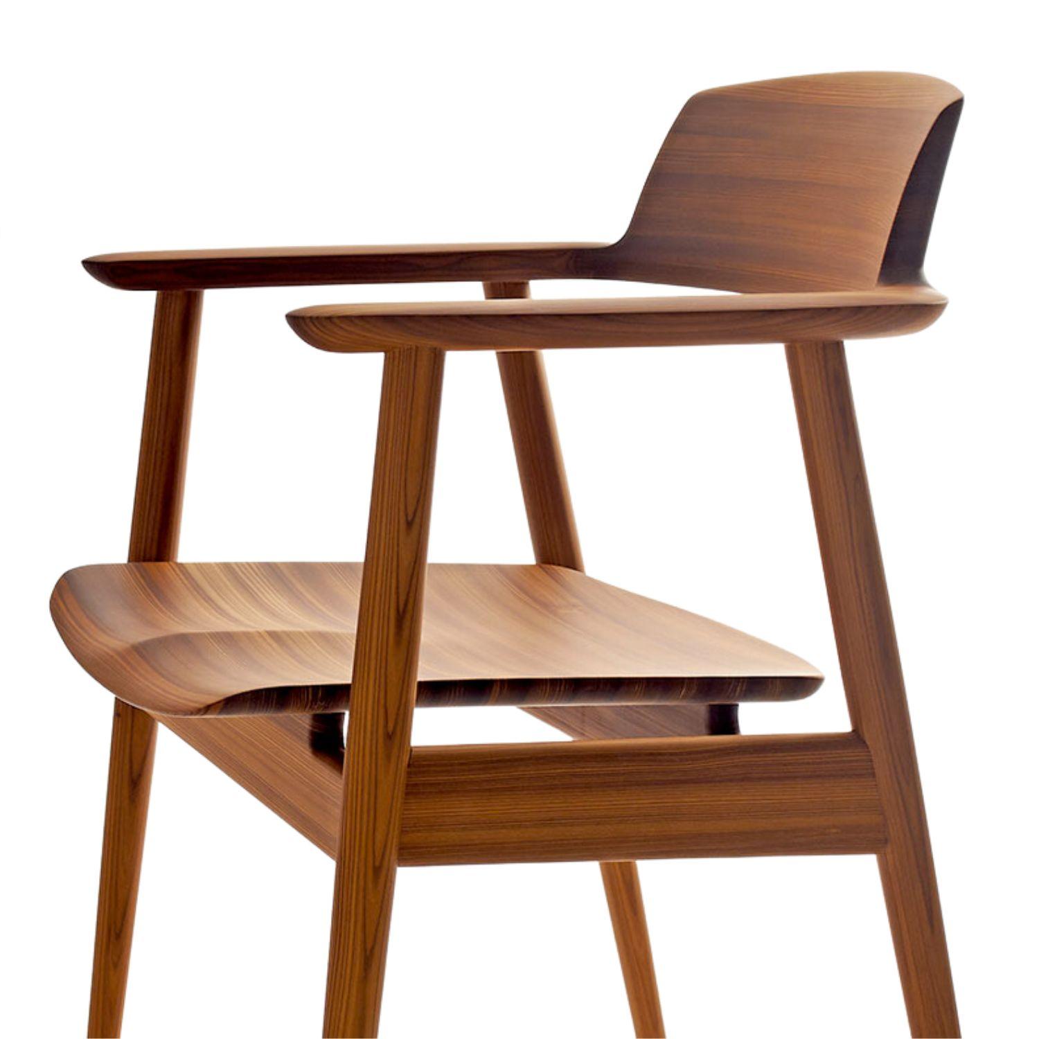 Pressed Motomi Kawakami 'Kisaragi' Model KJ201 Dining Chair in Japanese Cedar for Hida