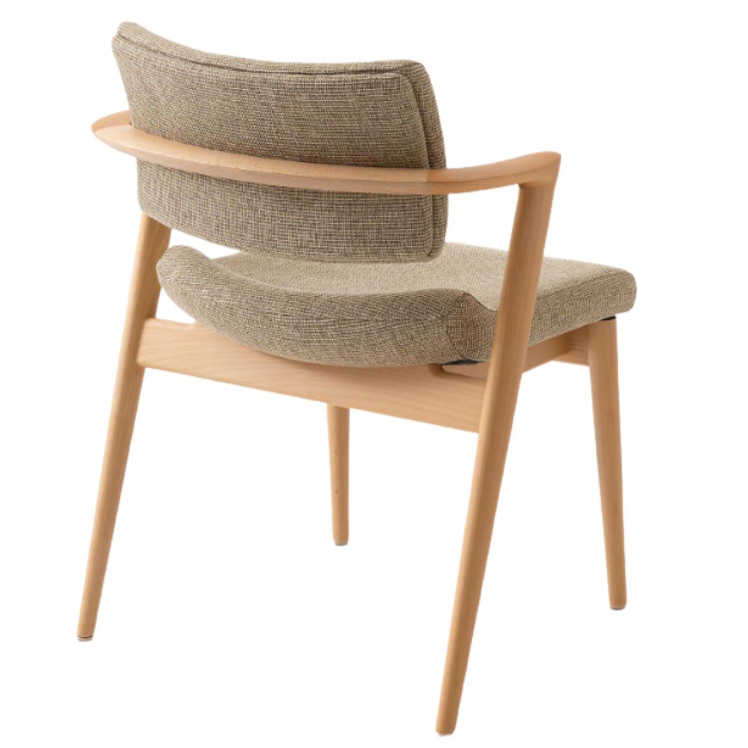 Motomi Kawakami 'Seoto-Ex KX250' semi-arm chair in beech & upholstery for Hida.

For centuries, famed Hida artisans in Gifu prefecture have played a role in Japan's woodworking culture, crafting iconic bentwood furniture from sustainable local