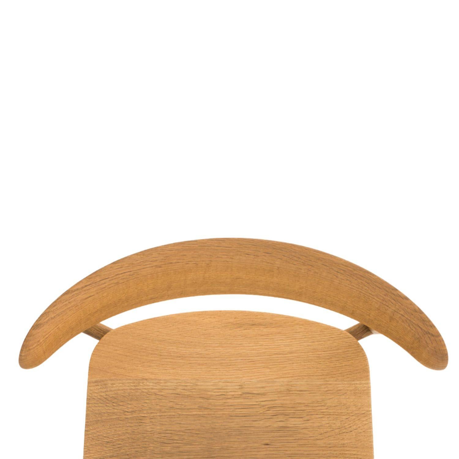 Motomi Kawakami 'Seoto KD201' Dining Chair in Oak and Upholstery for Hida For Sale 6
