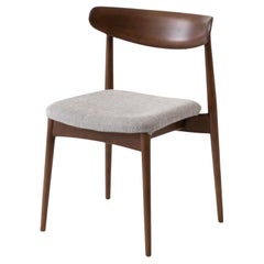Motomi Kawakami 'Seoto KD201' Dining Chair in Walnut and Upholstery for Hida