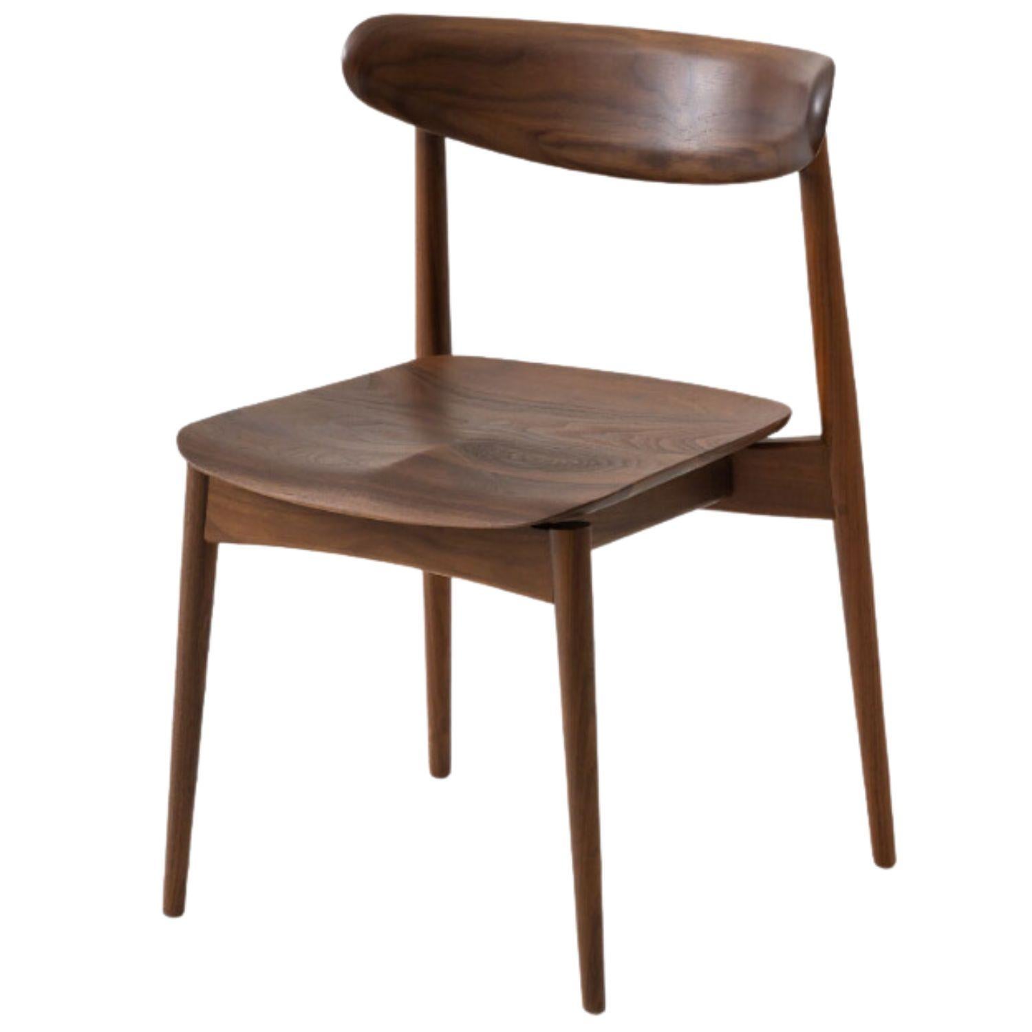 Motomi Kawakami 'Seoto KD201' Dining Chair in Walnut for Hida For Sale 4