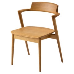 Motomi Kawakami 'Seoto KD21' Semi-Arm Dining Chair in Oak for Hida
