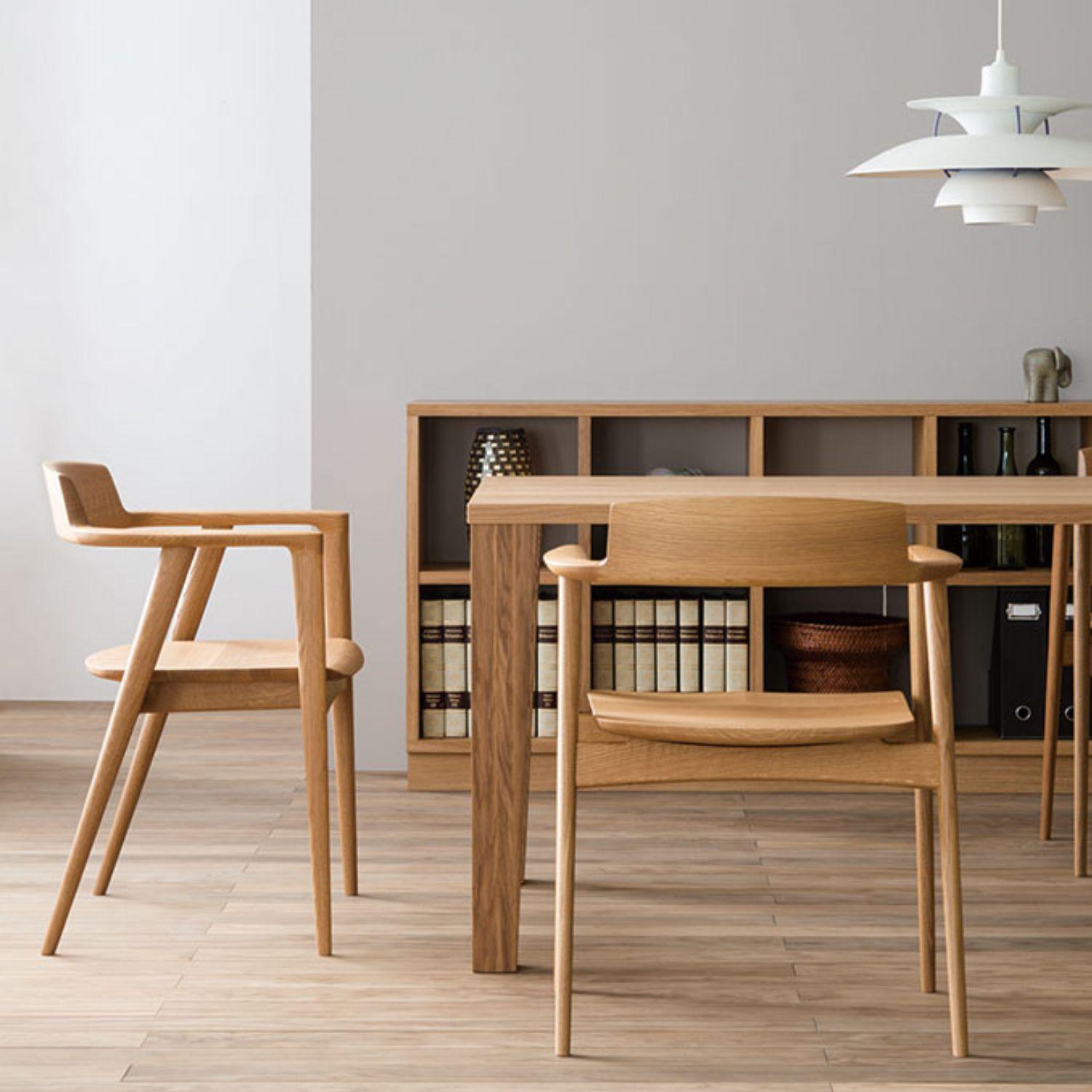 Motomi Kawakami 'Seoto KD221' dining armchair in beech for Hida.

For centuries, famed Hida artisans in Gifu prefecture have played a role in Japan's woodworking culture, crafting iconic bentwood furniture from sustainable local forests. Established