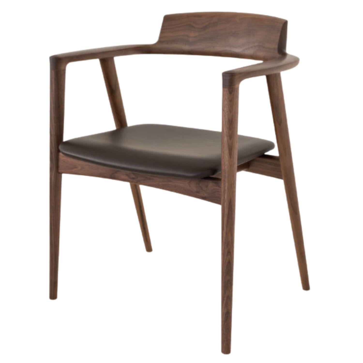 Motomi Kawakami 'Seoto KD221' Dining Armchair in Upholstery and Oak for Hida For Sale 5