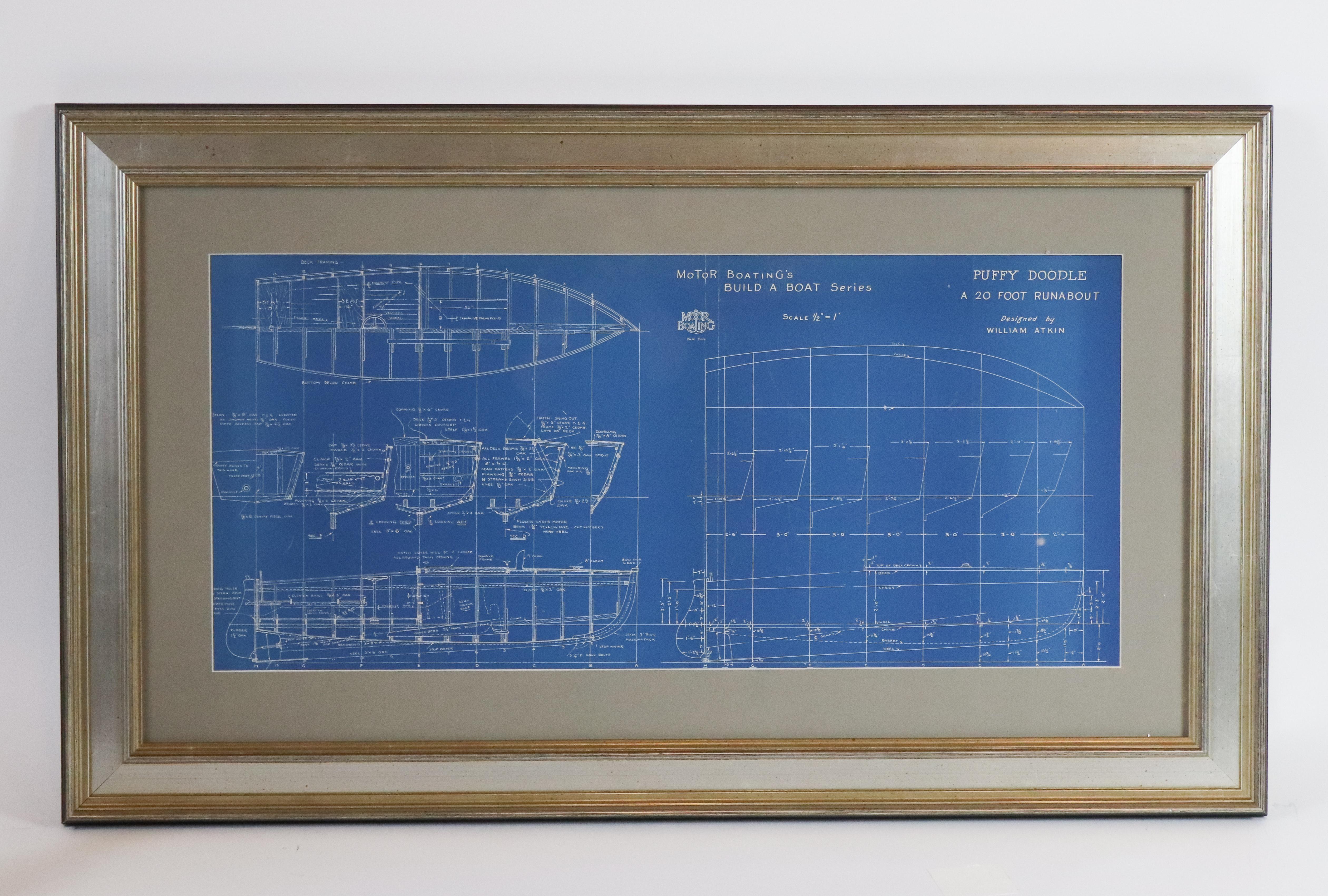 20th Century Motor Boating Blueprint