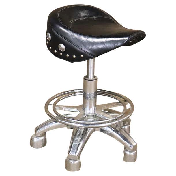 Motorcycle Throne Stool For Sale at 1stDibs | motorcycle seat bar ...