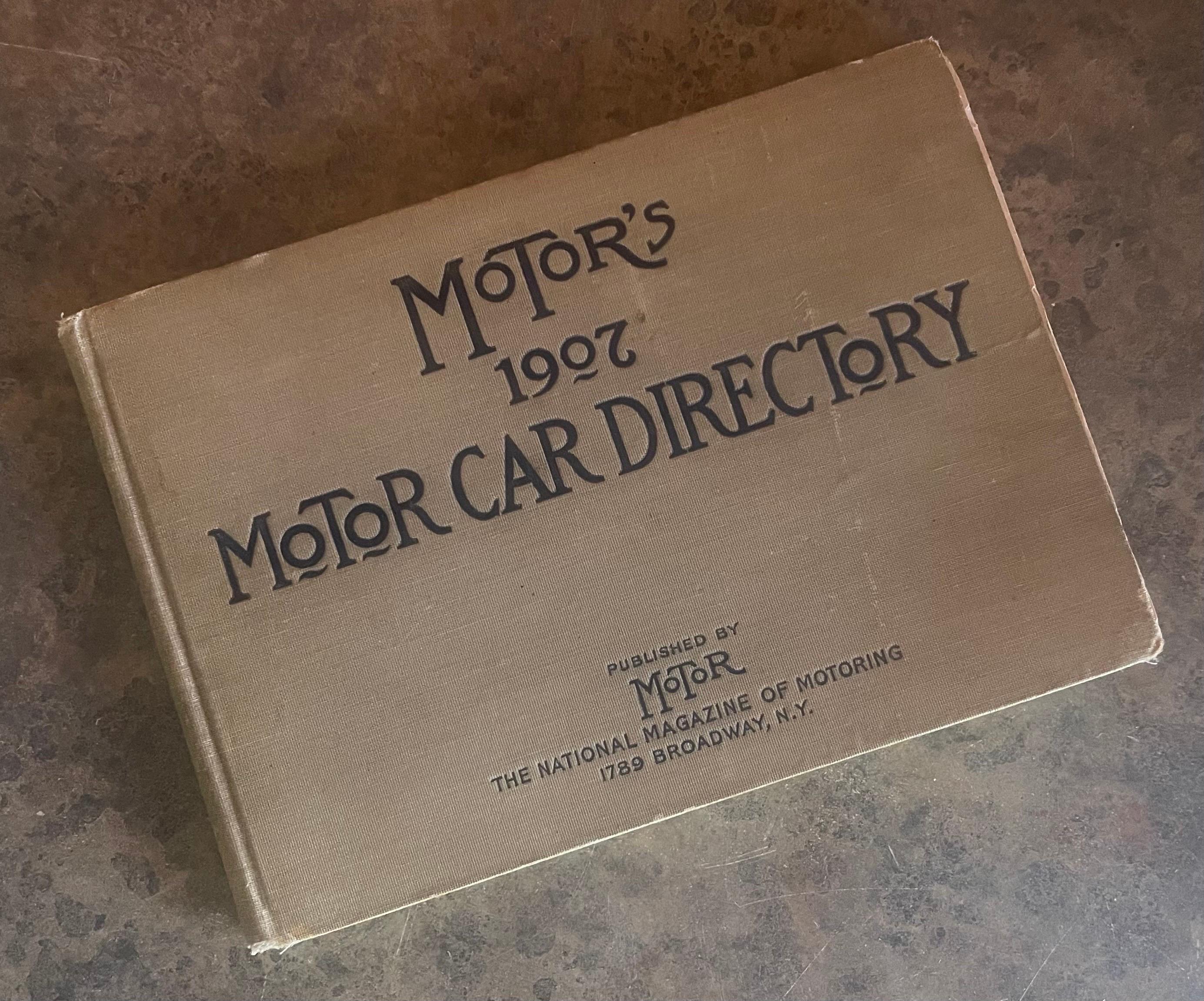 This very rare and hard-to-find 1907 annual provides photos, specifications, prices for gasoline, steam, and electric automobiles and trucks that were sold in the USA during 1907. The book, entitled 