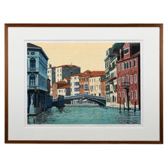 Mototsugu Sugiyama — « Venise, 2e partie » — estampe japonaise originale sur bois